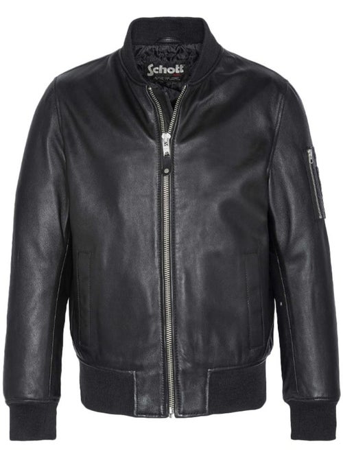 Veste en Cuir Homme Schott - Kiabi