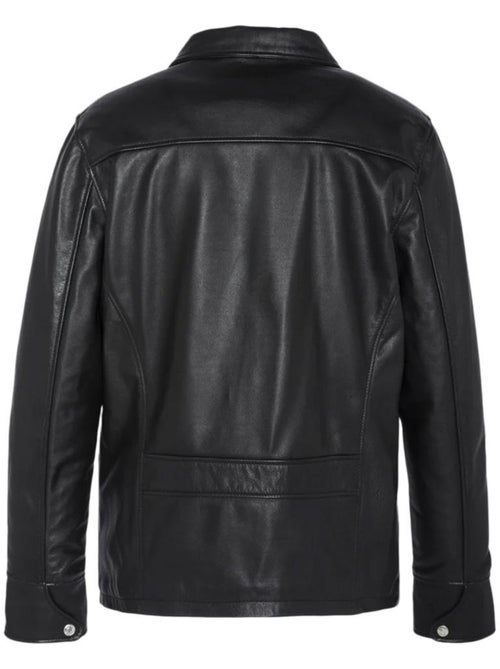 Veste En Cuir Homme Schott - Kiabi