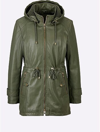 Veste En Cuir Pur Cuir D'agneau Nappa - Taille Standard - Helline