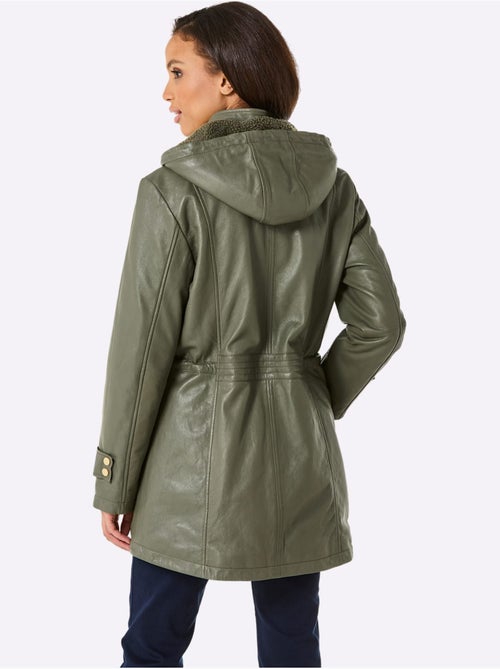 Veste En Cuir Pur Cuir D'agneau Nappa - Taille Standard - Helline - Kiabi Veste En Cuir Pur Cuir D'agneau Nappa - Taille Standard - Helline - Kiabi