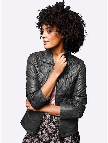 Veste En Cuir Pur Cuir D'agneau Nappa - Taille Standard - Witt