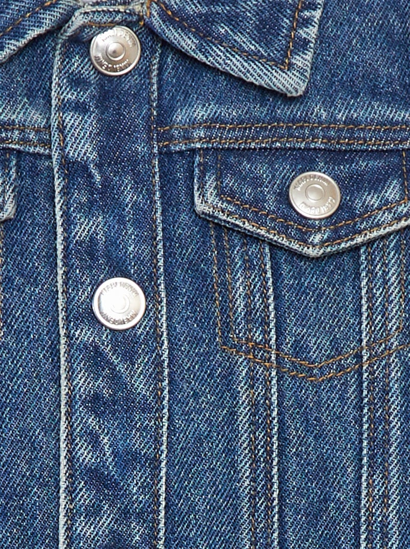 Veste en denim à manches longues BLEU - Kiabi