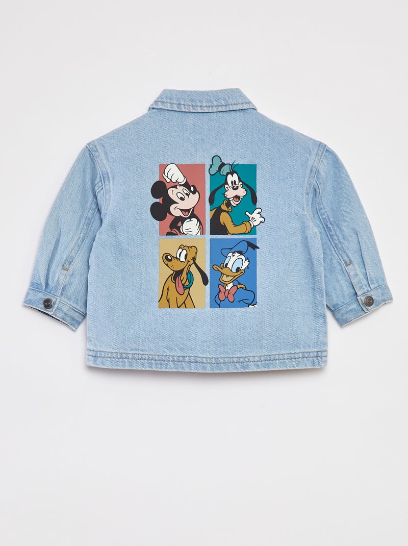 Veste en denim avec imprimé 'Disney' 'Mickey' BLEU Bébé garçon
