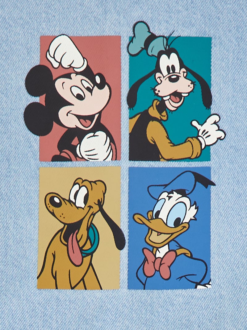 Veste en denim avec imprimé 'Disney' 'Mickey' BLEU - Kiabi