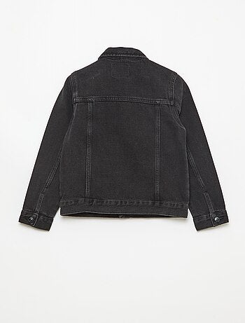 Veste en denim avec ouverture boutonnée