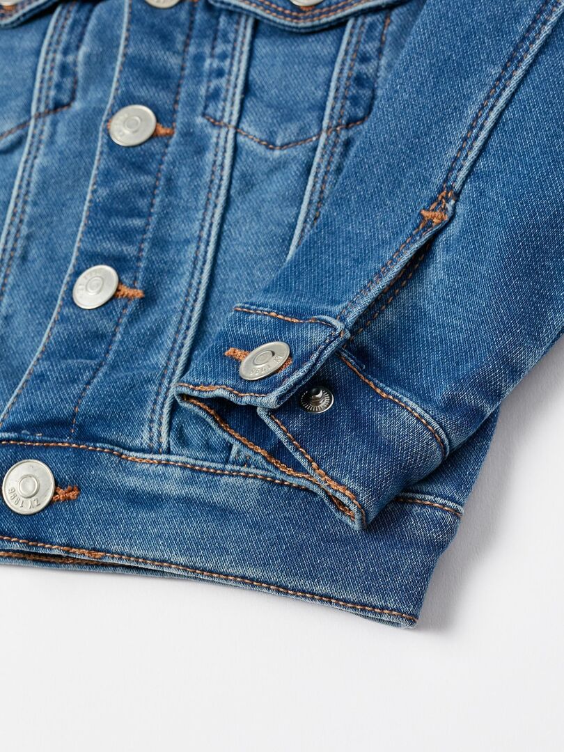Veste en denim bleu pour bébé garçon manches longues MAXI NATURE - Bleu - - 32.99