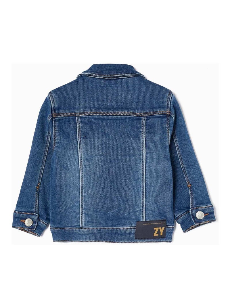 Veste En Denim Bleu Pour Bébé Garçon Manches Longues MAXI NATURE - Bleu - - Nu