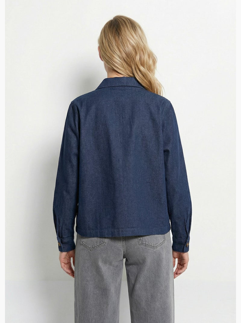 Veste en denim brut, style workwear - AFIBEL Bleu - Kiabi