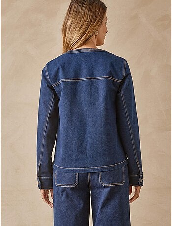 Veste en denim col rond - DAXON