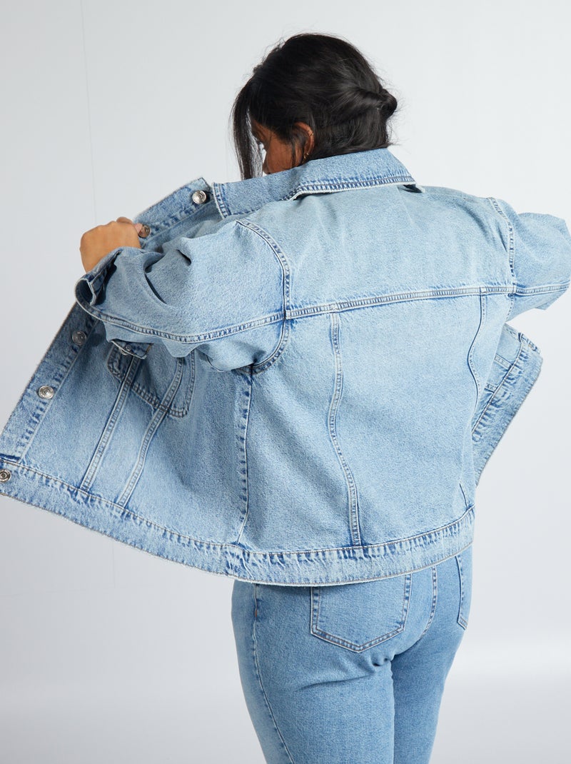 Veste en denim coupe rétro Triple stone - Kiabi