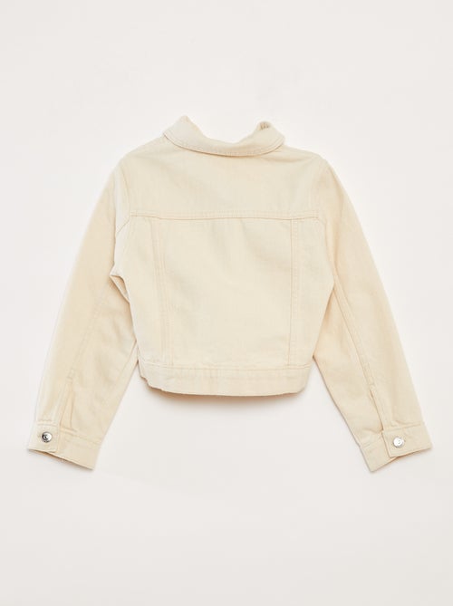 Veste en denim cropped - Kiabi