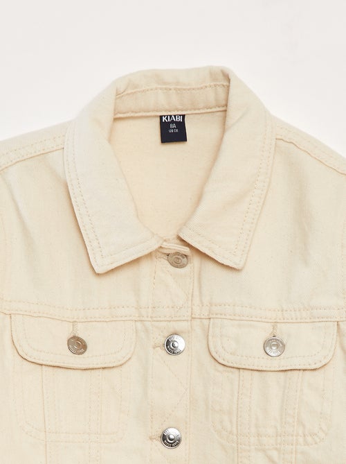 Veste en denim cropped - Kiabi