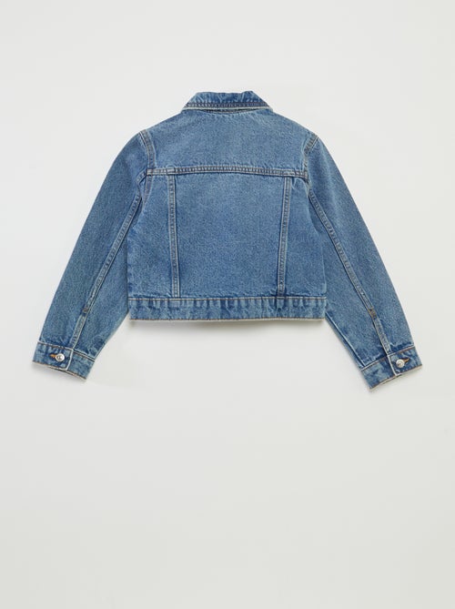 Veste en denim cropped - Kiabi