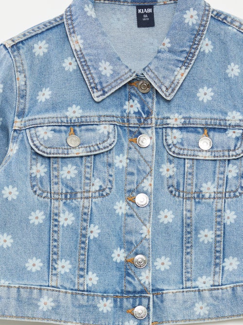 Veste en denim cropped - Kiabi
