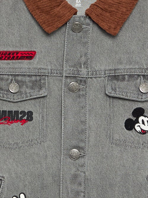 Veste en denim 'Disney' 'Mickey' à manches longues - Kiabi Veste en denim 'Disney' 'Mickey' à manches longues - Kiabi