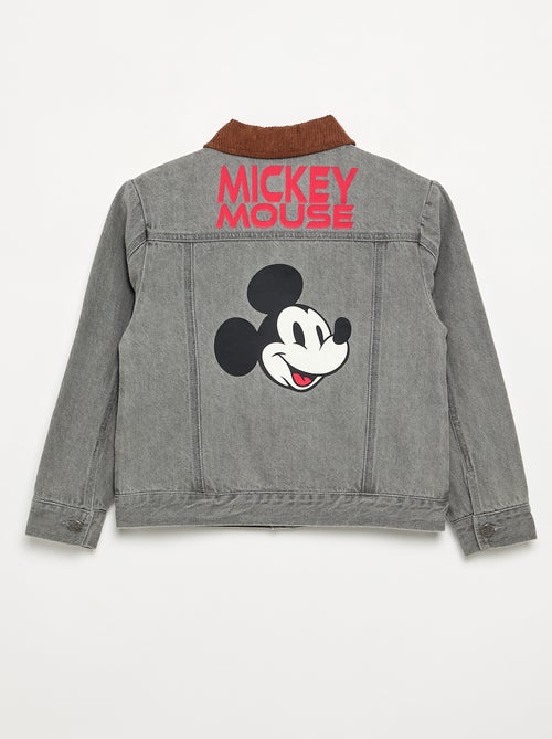 Veste en denim 'Disney' 'Mickey' à manches longues - Kiabi Veste en denim 'Disney' 'Mickey' à manches longues - Kiabi