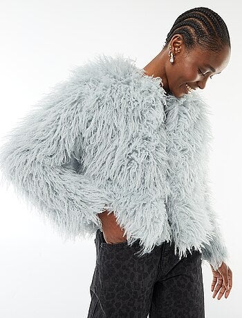 Veste en fausse fourrure