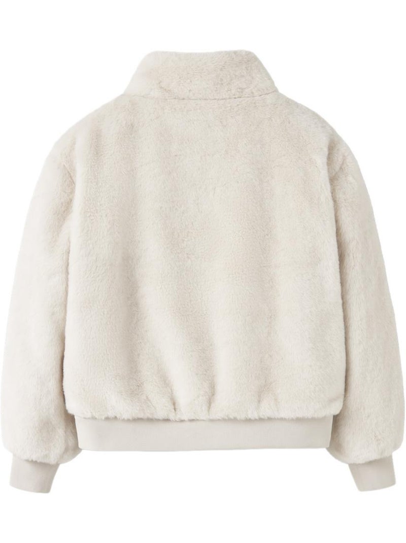 Veste en fausse fourrure fille name it Blanc - Kiabi