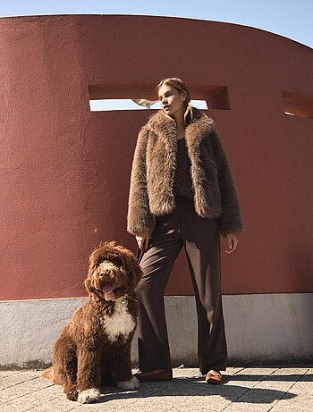 Veste en fausse fourrure, MO Fashion