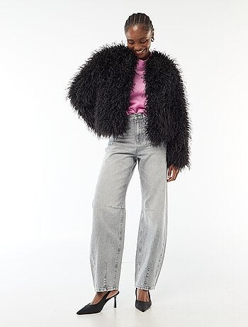 Veste en fausse fourrure