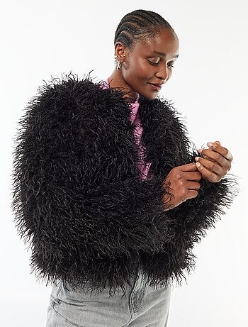 Veste en fausse fourrure