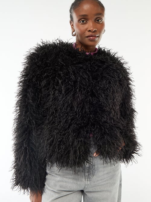 Veste en fausse fourrure - Kiabi