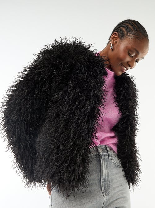 Veste en fausse fourrure - Kiabi