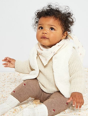 Veste en fausse fourrure sans manche