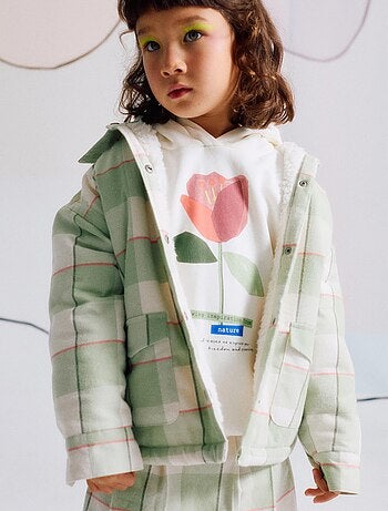 Veste en flanelle avec intérieur en sherpa
