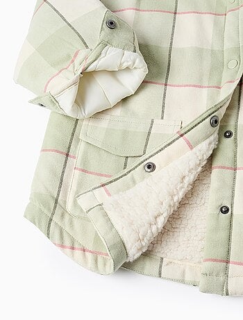 Veste en flanelle avec intérieur en sherpa