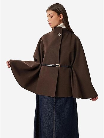 Veste en gabardine texturée avec fermeture à boutons istanbul