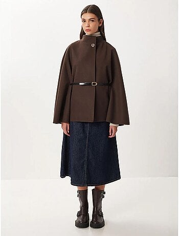 Veste en gabardine texturée avec fermeture à boutons istanbul