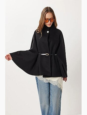 Veste en gabardine texturée avec fermeture à boutons istanbul