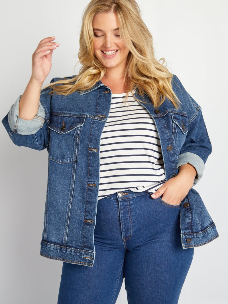 Veste en jean - 4 poches Bleu brut - Kiabi