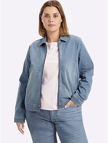 Veste En Jean - Taille Standard - Sheego