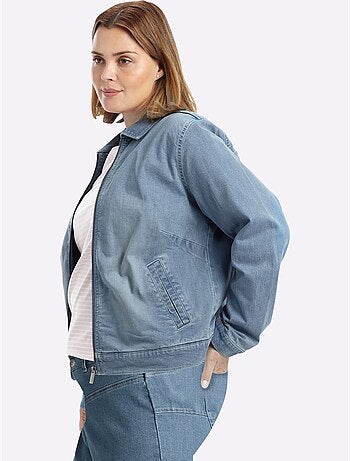 Veste En Jean - Taille Standard - Sheego