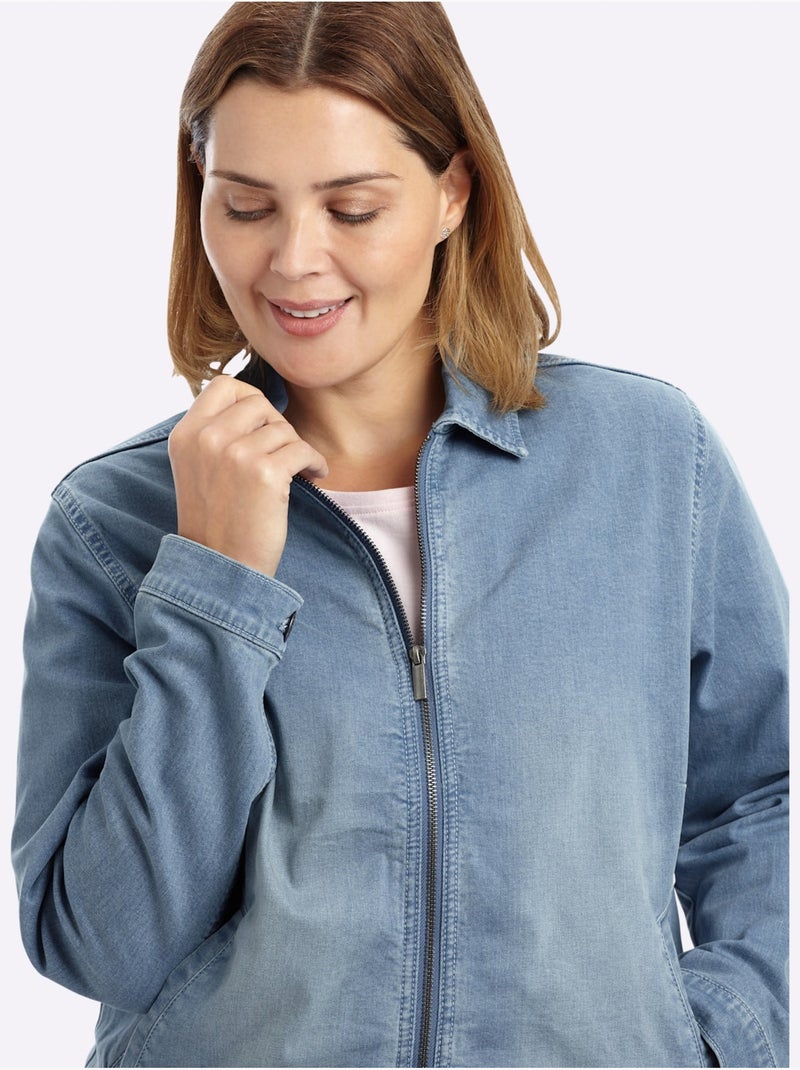 Veste En Jean - Taille Standard - Sheego Bleu - Kiabi