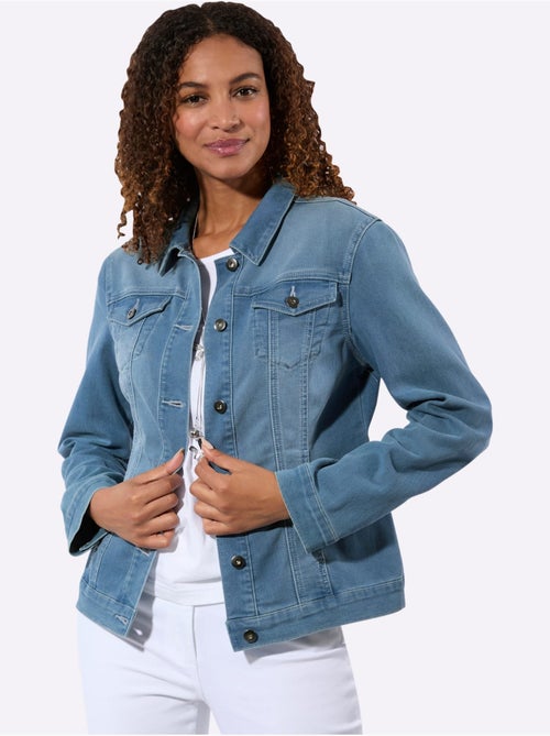 Veste En Jean à Associer Avec Un Pantalon - Taille Standard - Witt - Kiabi