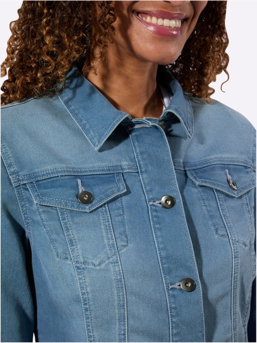 Veste En Jean à Associer Avec Un Pantalon - Taille Standard - Witt - Kiabi