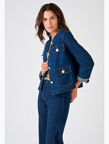 Veste en jean à boutons chic - Damart