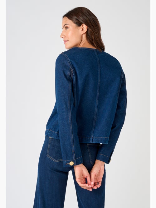 Veste en jean à boutons chic - Damart - Kiabi