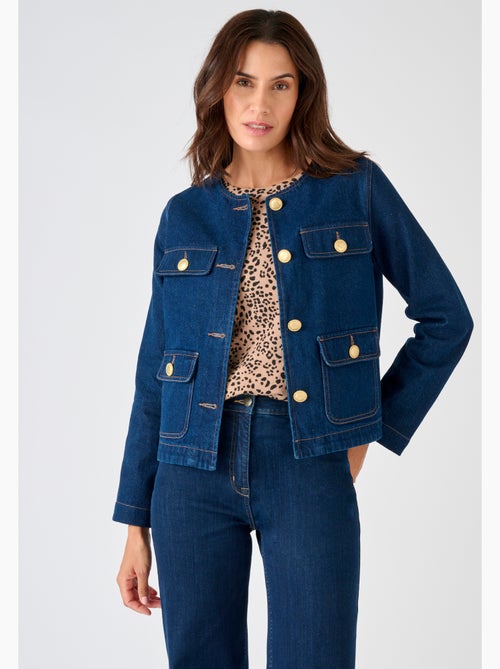 Veste en jean à boutons chic - Damart - Kiabi