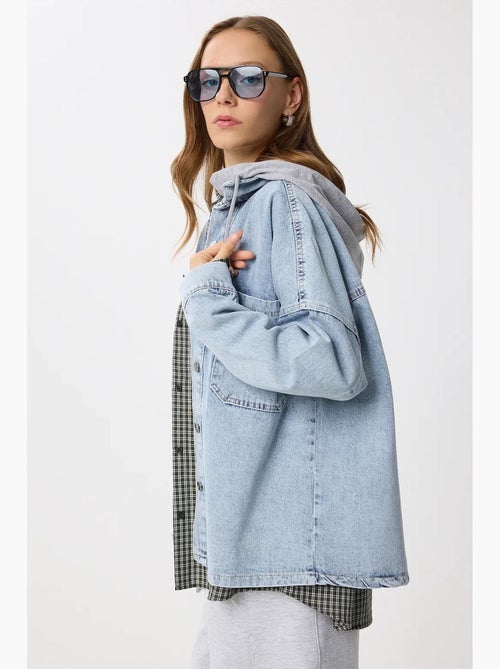 Veste en jean à capuche istanbul - Kiabi Veste en jean à capuche istanbul - Kiabi