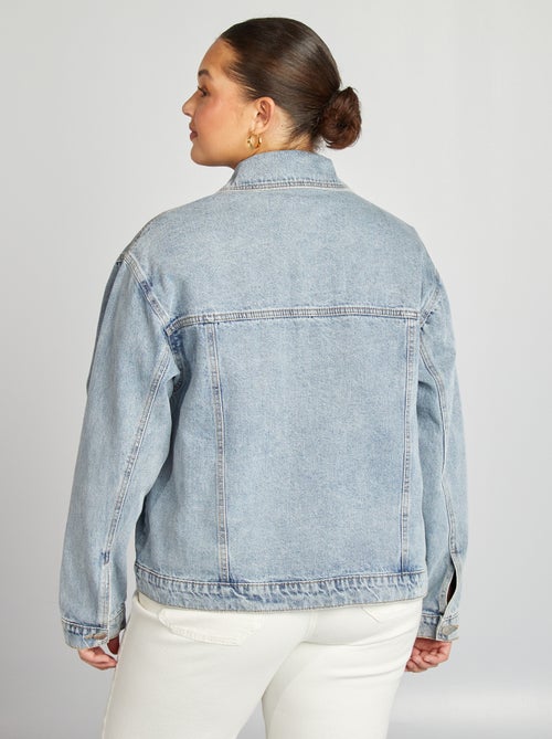 Veste en jean à manches longues - Kiabi