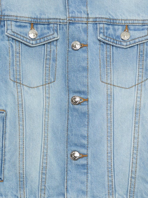 Veste en jean à ouverture boutonnée - Kiabi