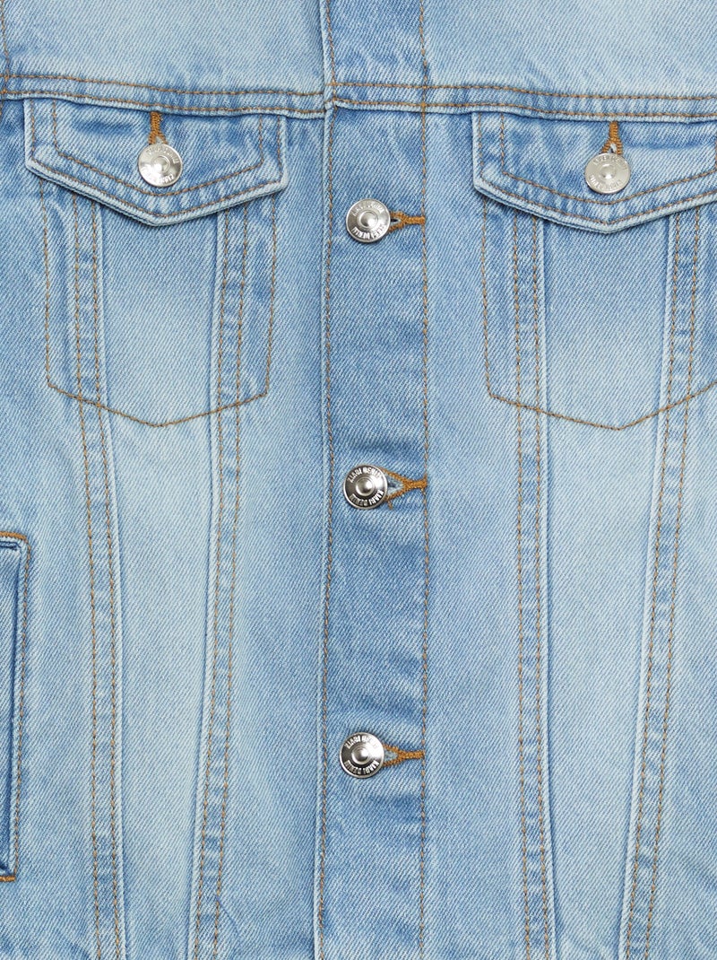 Veste en jean à ouverture boutonnée BLEU - Kiabi