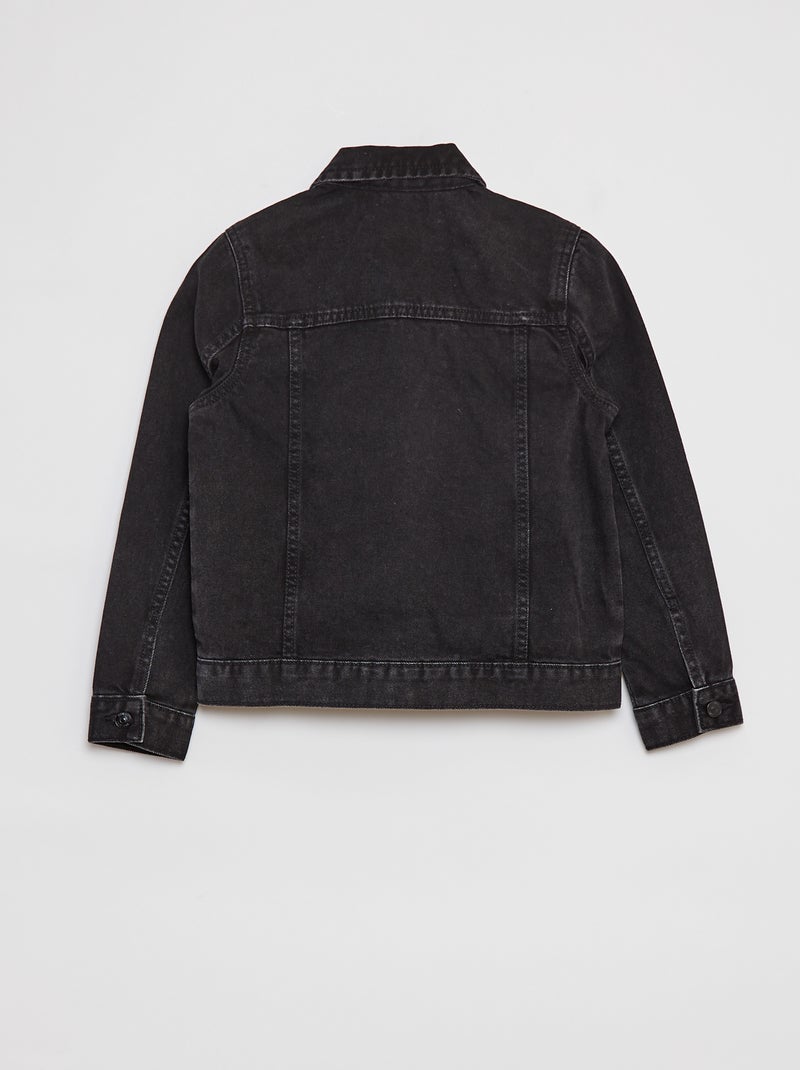 Veste en jean à ouverture boutonnée GRIS - Kiabi