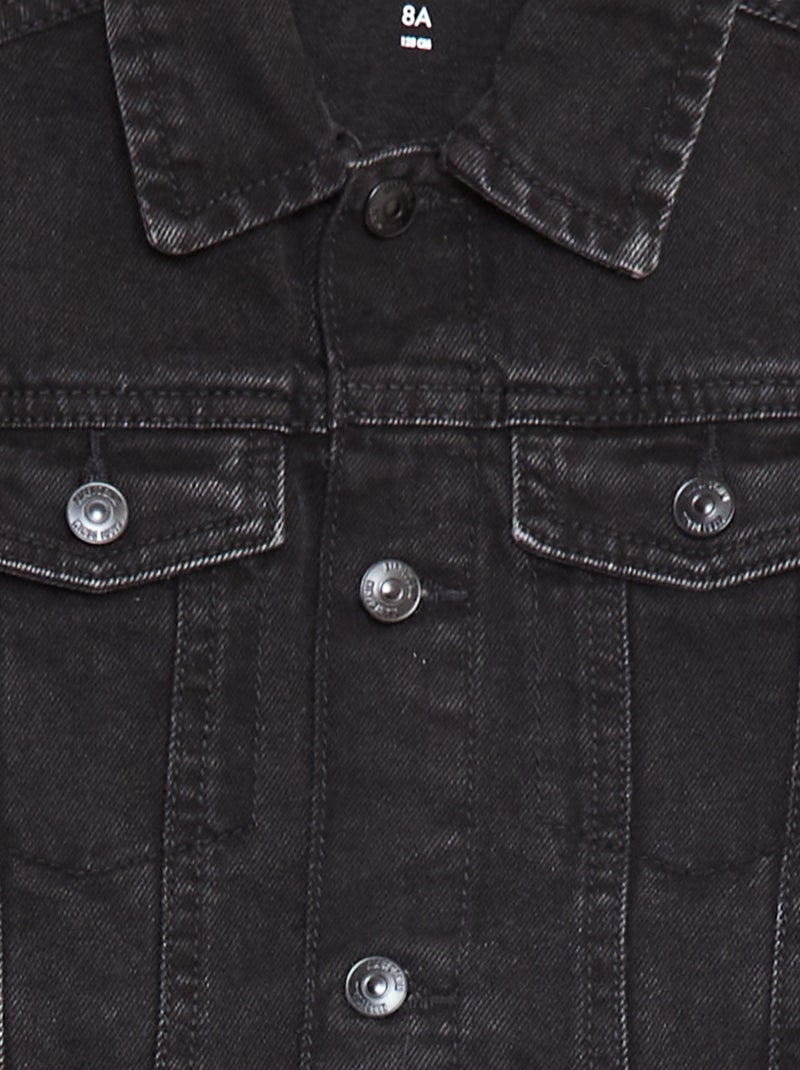 Veste en jean à ouverture boutonnée GRIS - Kiabi