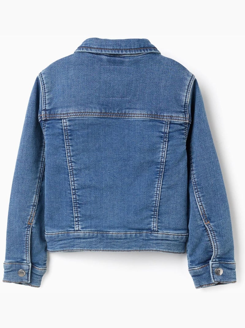 Veste en jean à quatre poches Bleu Bleu - Kiabi