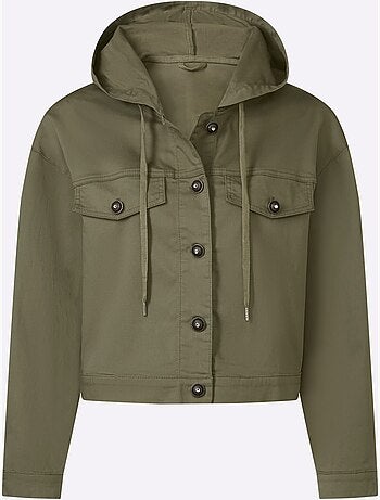 Veste En Jean Aspect Jean Tendance Et Décontracté - Taille Standard - Helline